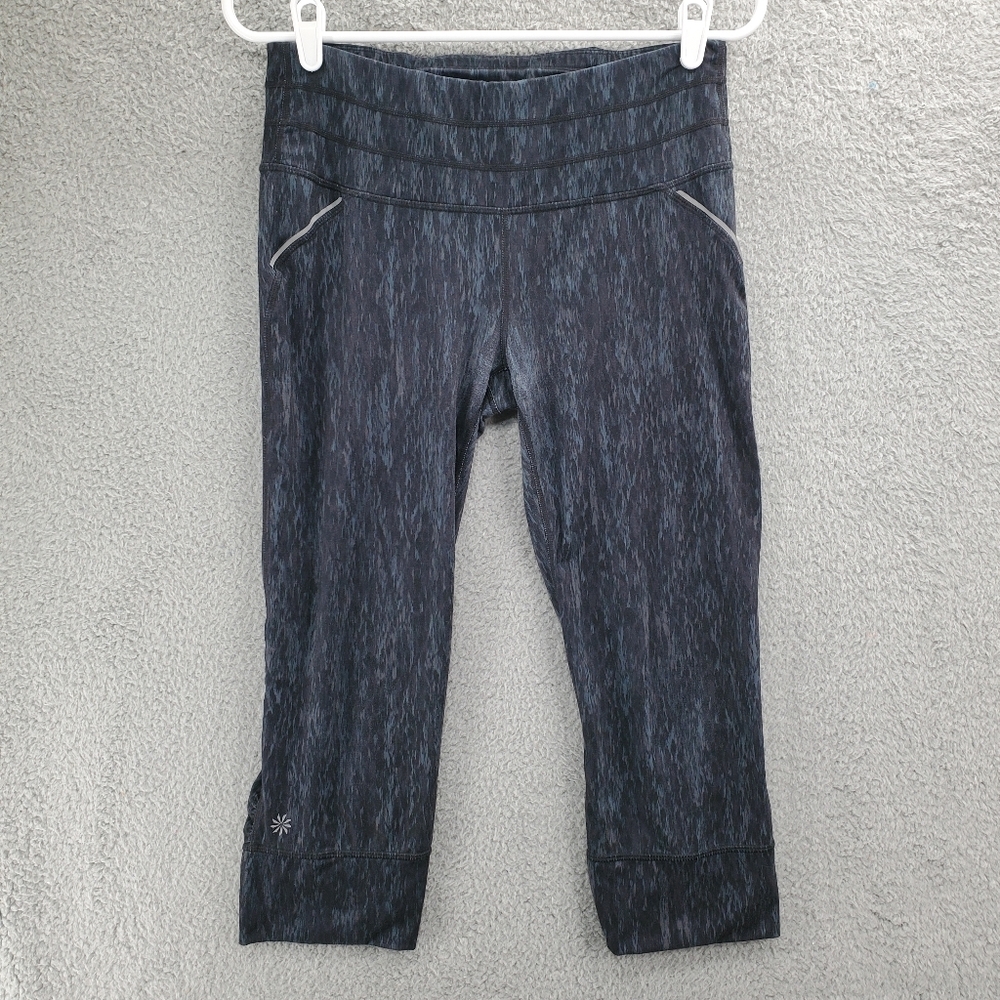 Athleta Mid Rise Cropped Leggings Women's Size Medium